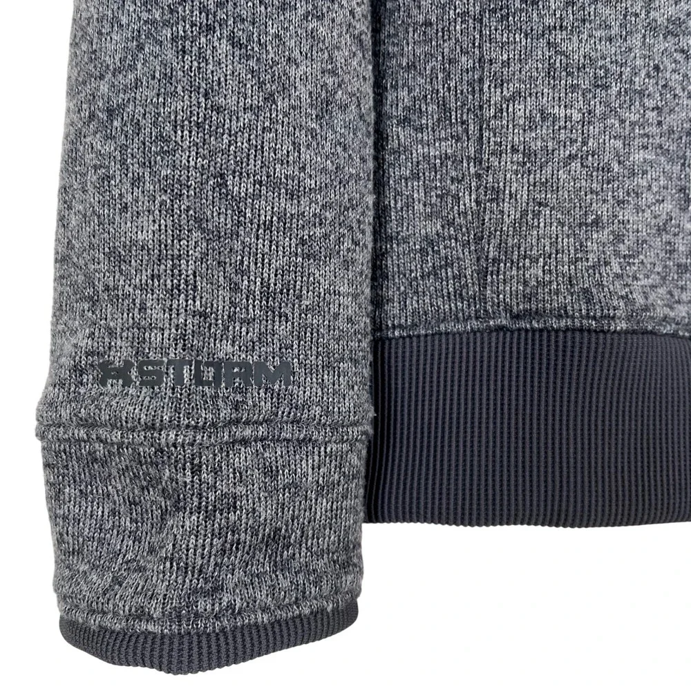 Under Armour Storm ColdGear Sweater Fleece Youth L Grey Loose 1/4 Snap Pullover